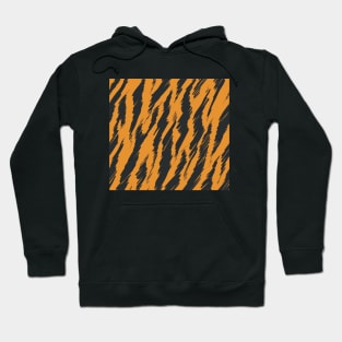 Tiger Pattern, orange, stripes Hoodie